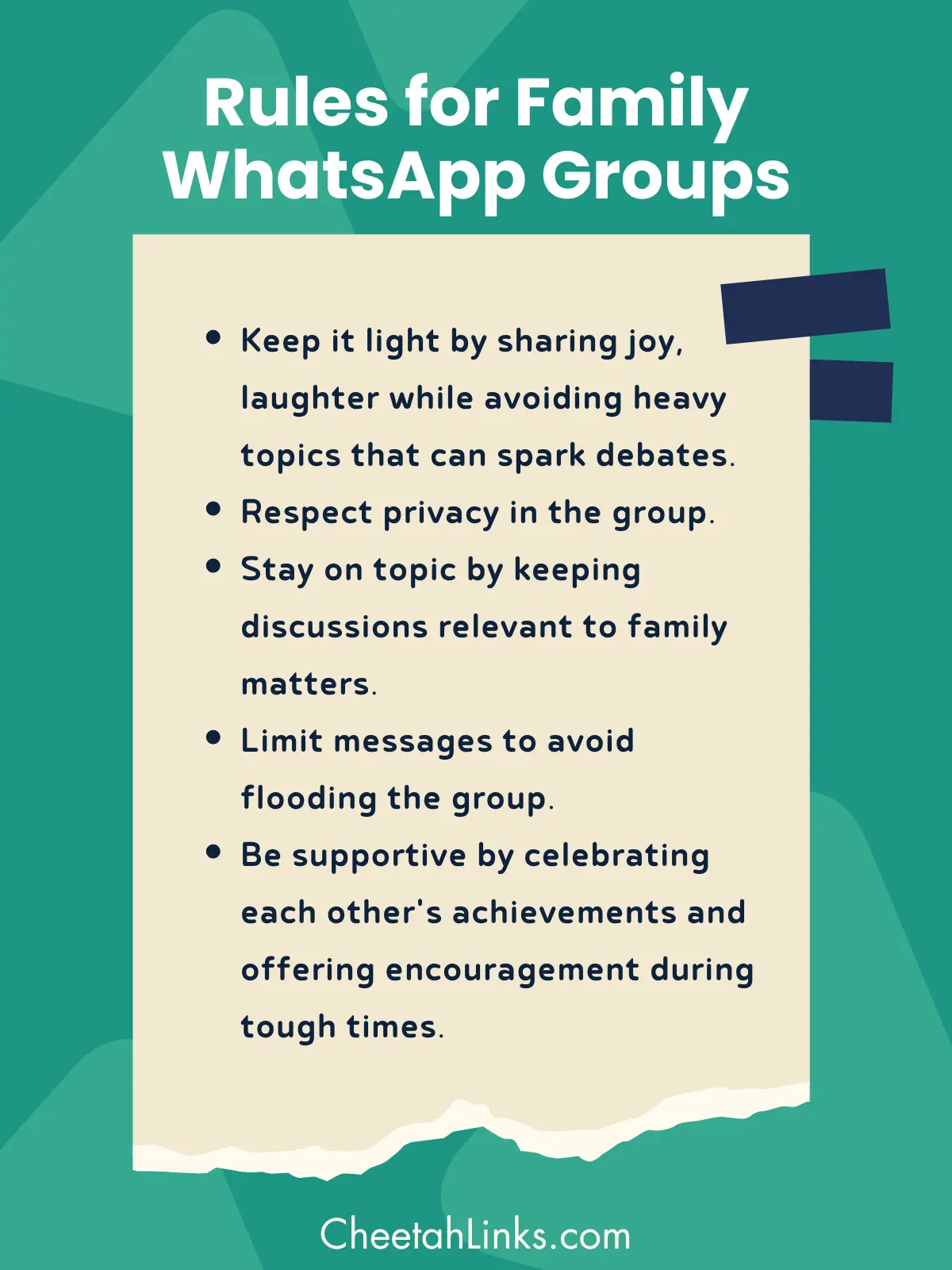 Rules for joining Family WhatsApp Groups